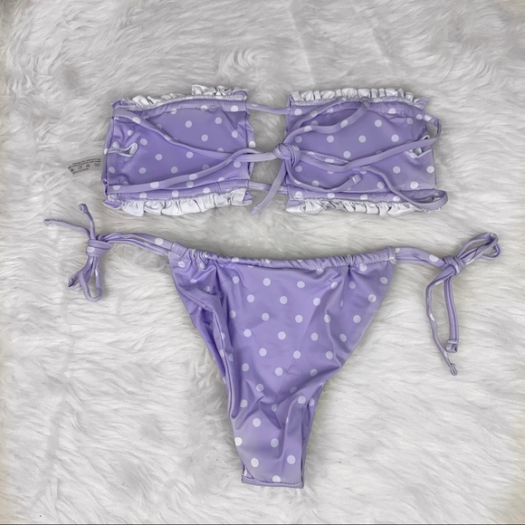 👙New! “KATE” Ruffle Bandeau Bikini Set - Picture 3 of 5